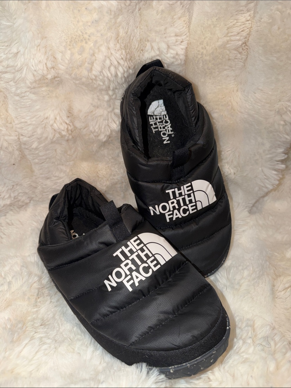 The North Face Black Insulated Slip-On Mules
